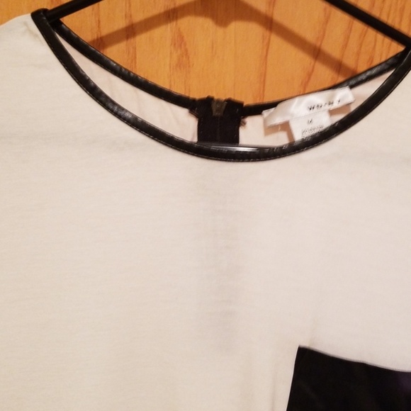 New Top with Leather Trip - Picture 2 of 3